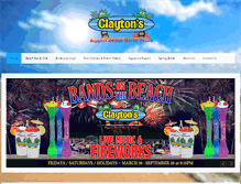 Tablet Screenshot of claytonsbeachbar.com